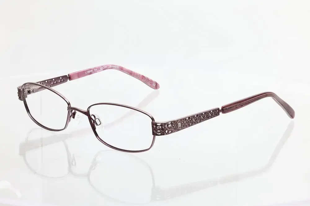 Jessica McClintock JMC 197 51-17-135mm Lavender Eyeglass FRAMES ONLY - GOOD